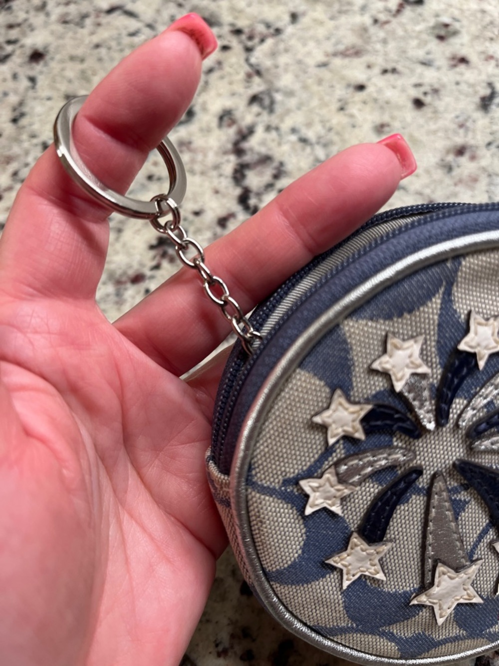 Coach Signature Fireworks Coin Purse EUC - Picture 9 of 10